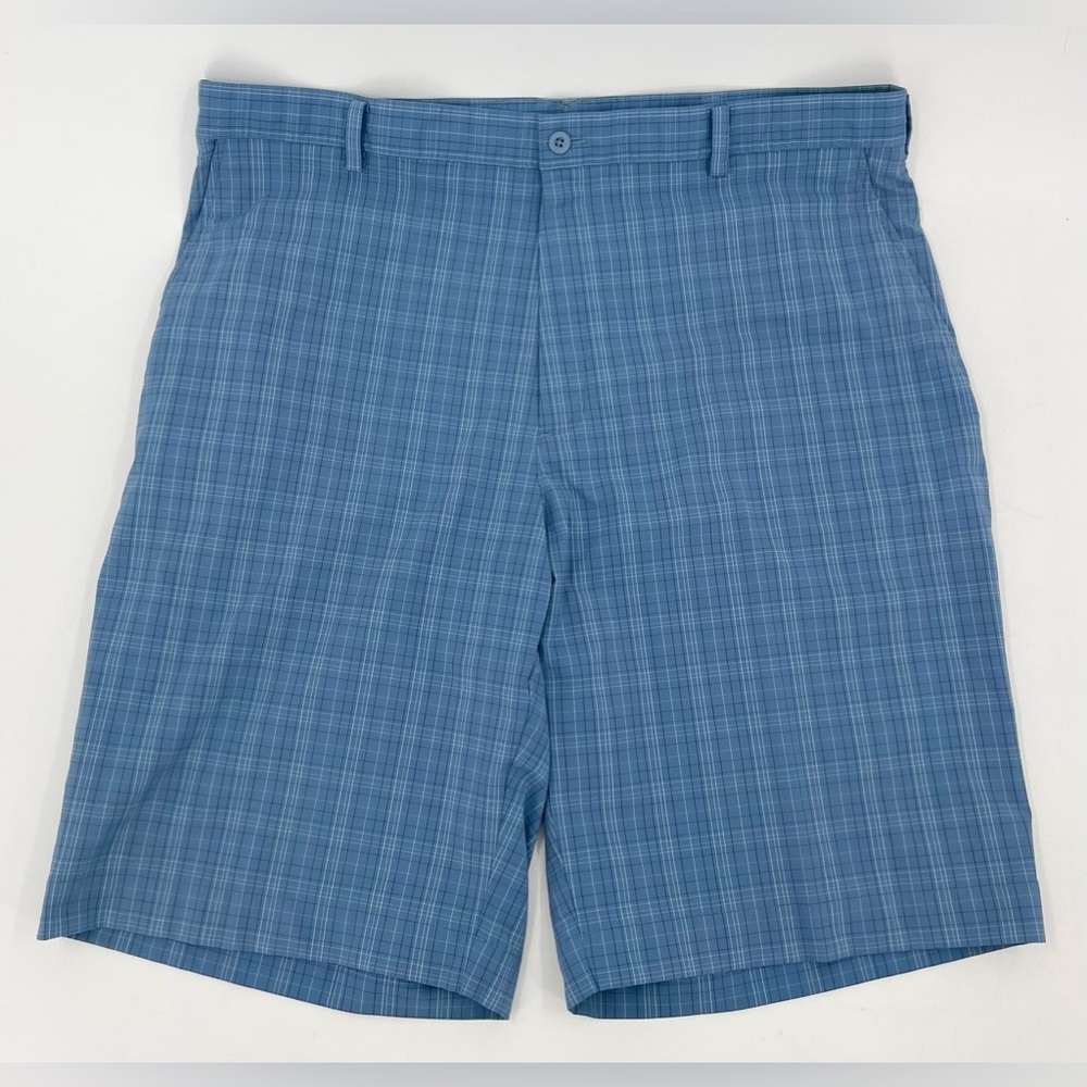 Nike Golf Fit Dry Performance Shorts‎ Blue Plaid 319691-413 Men’s Size 40